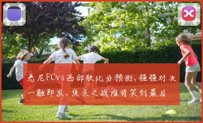 悉尼FCvs西部联比分预测,强强对决一触即发,焦点之战谁将笑到最后